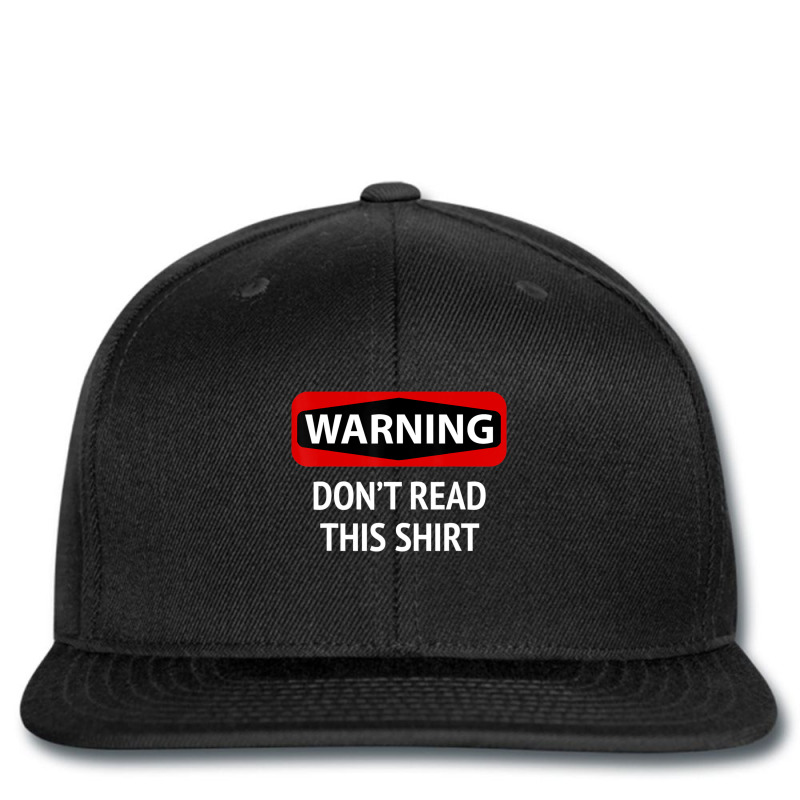 Warning Don't Read This Dumb Joke Printed hat by tintruong | Artistshot