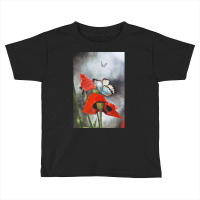 Poppies And Butterflies T  Shirt Poppies And Butterflies T  Shirt Toddler T-shirt | Artistshot