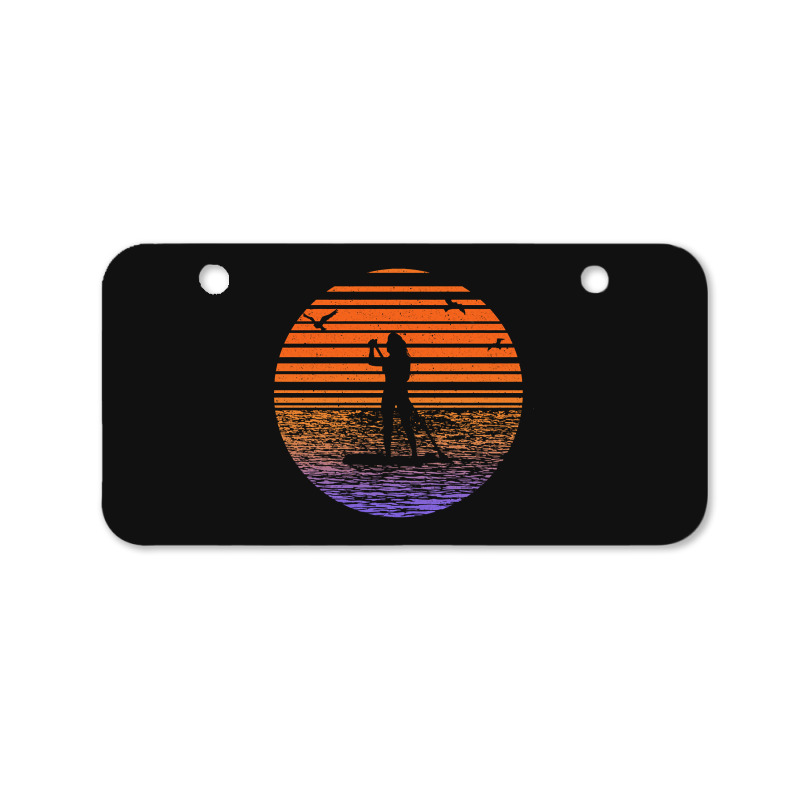 Hot Trend Sup Stand Up Paddle Boarding Stand Up Paddle Paddle And Boar Bicycle License Plate | Artistshot