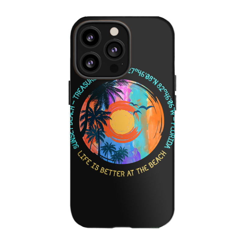 Hot Trend Sunset Beach, Treasure Island, Pinellas County, Florida Iphone 13 Pro Case | Artistshot