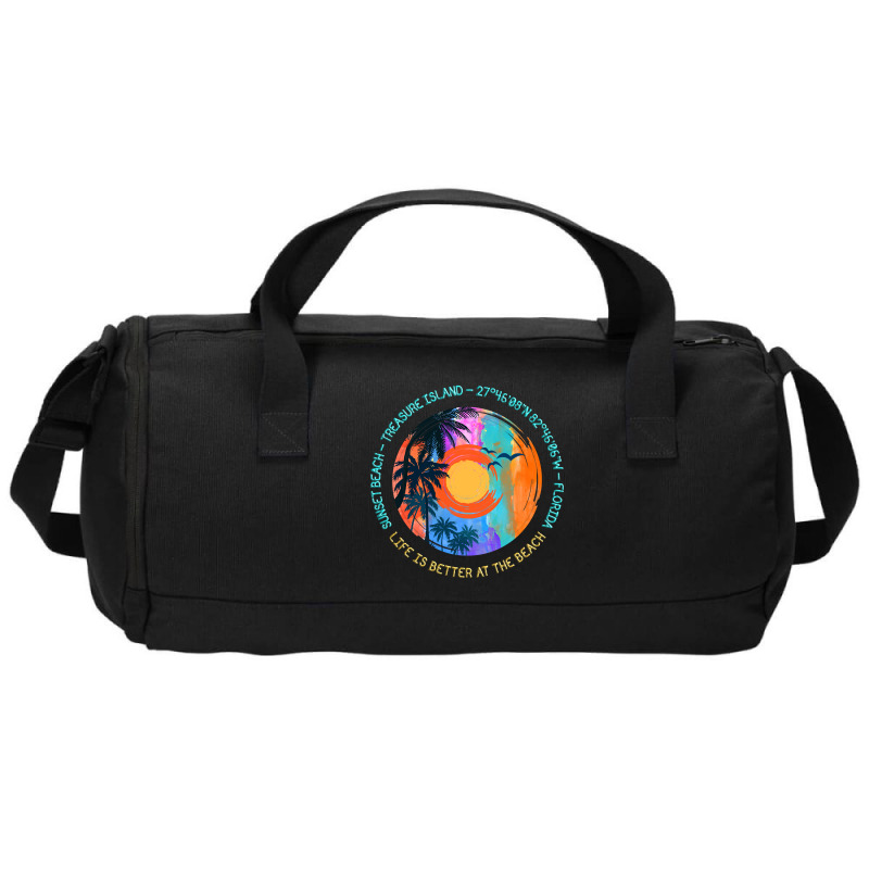 Hot Trend Sunset Beach, Treasure Island, Pinellas County, Florida Duffel Bag | Artistshot