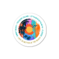 Hot Trend Sunset Beach, Treasure Island, Pinellas County, Florida Sticker | Artistshot