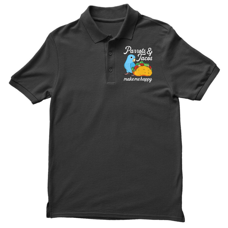 Parrots & Tacos I Kawaii Food I Blue Parrotlet Men's Polo Shirt by namnguyen | Artistshot