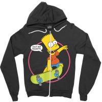 The Simpsons Bart Simpson Eat My Shorts T Shirt Zipper Hoodie | Artistshot