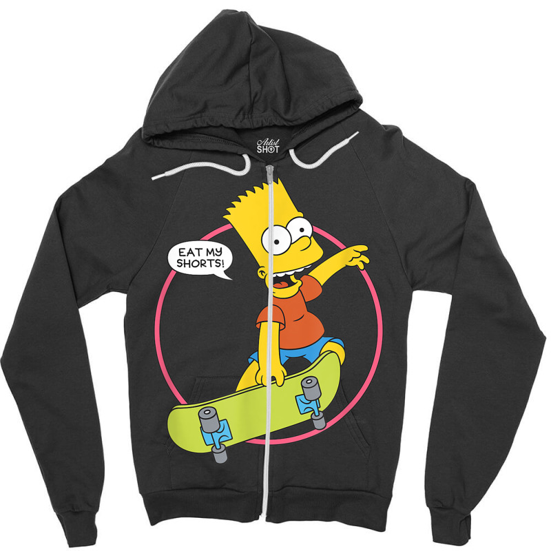 The Simpsons Bart Simpson Eat My Shorts T Shirt Zipper Hoodie by mauthe | Artistshot