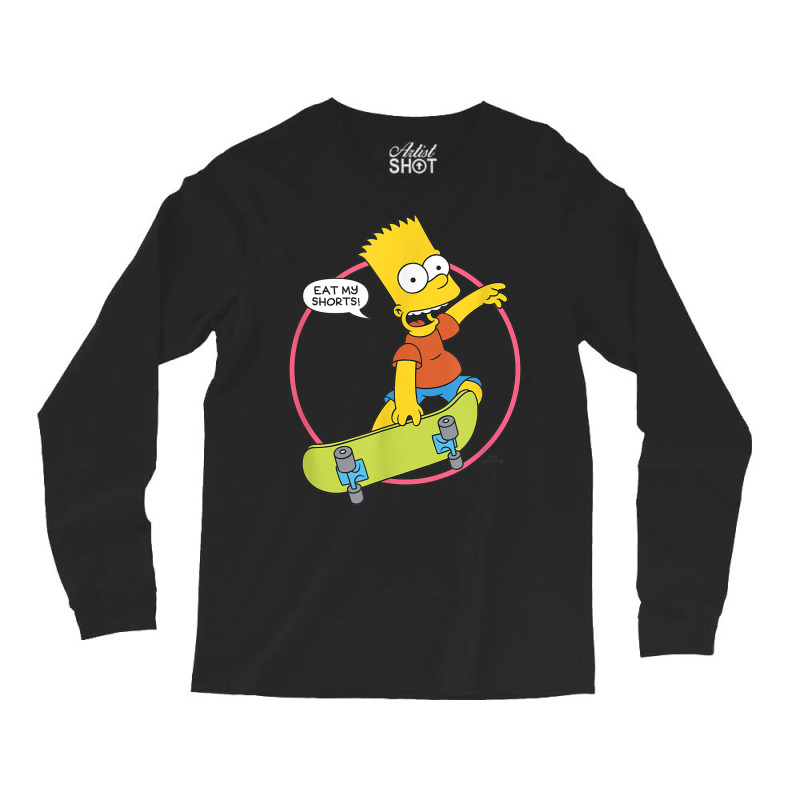 The Simpsons Bart Simpson Eat My Shorts T Shirt Long Sleeve Shirts by mauthe | Artistshot