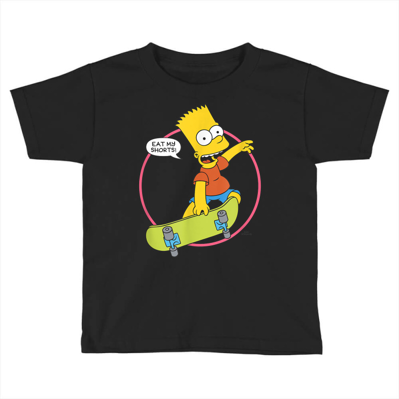 The Simpsons Bart Simpson Eat My Shorts T Shirt Toddler T-shirt by mauthe | Artistshot