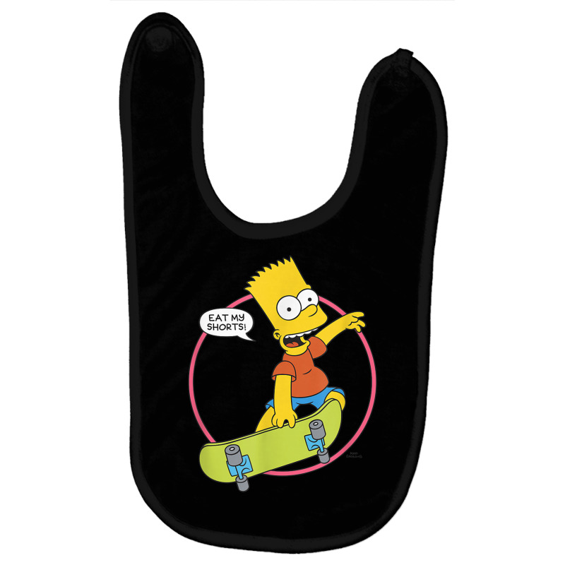 The Simpsons Bart Simpson Eat My Shorts T Shirt Baby Bibs by mauthe | Artistshot