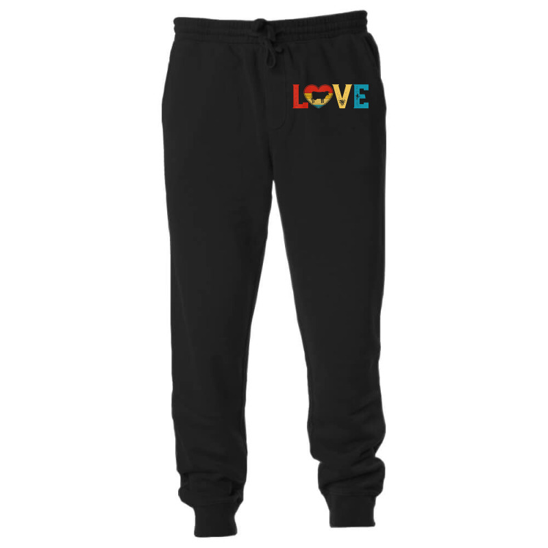 Love Cute Dairy Cow Lover Animals Heart Valentine's Day T Shirt Unisex Jogger | Artistshot