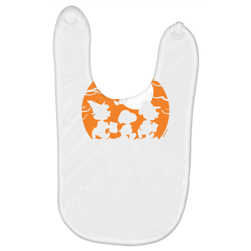 Peanuts  Halloween  Trick Or Treat Silhouettes Baby Bibs | Artistshot