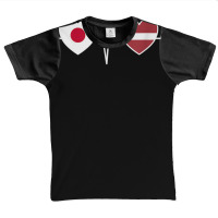 Japan And Latvia Latvian Flag Flags T Shirt Graphic Youth T-shirt | Artistshot