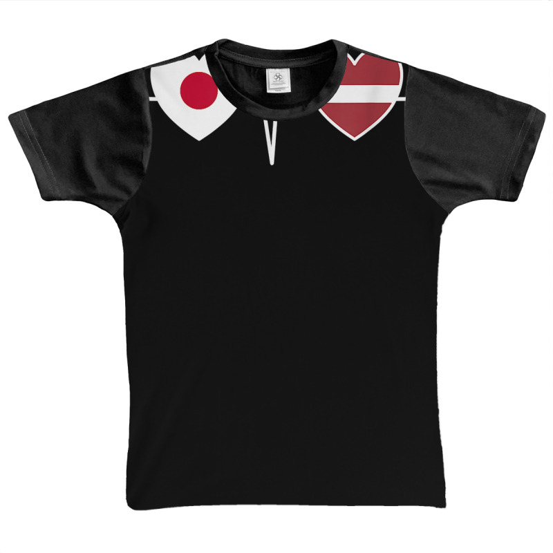 Japan And Latvia Latvian Flag Flags T Shirt Graphic Youth T-shirt by thunmzien | Artistshot