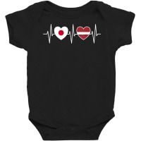 Japan And Latvia Latvian Flag Flags T Shirt Baby Bodysuit | Artistshot