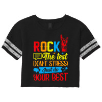 Trending Rock The Test Don't Stress Just Do Your Best Scorecard Crop Tee | Artistshot