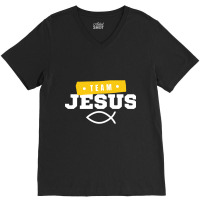 Trending Team Jesus Fish - Christian-nl6xu V-neck Tee | Artistshot