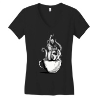 Limited Edition Black Coffee. Black Magic. Women's V-neck T-shirt | Artistshot