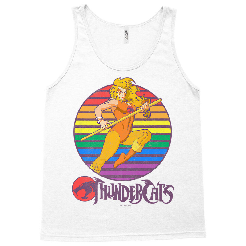 Thundercats Cheetara Rainbow Sunset Poster Premium T Shirt Tank Top by javauxswar | Artistshot