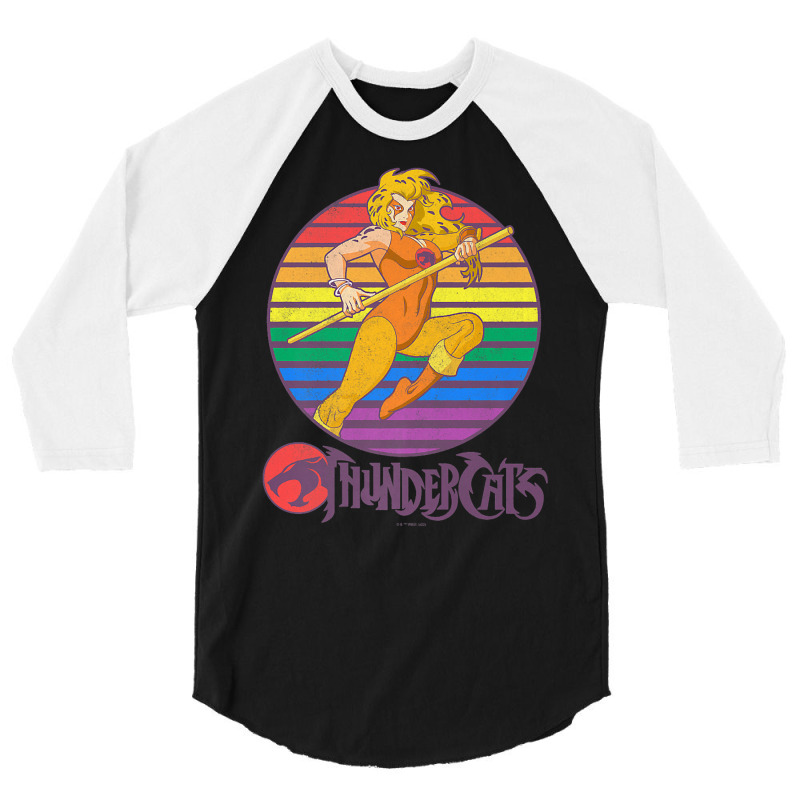 Thundercats Cheetara Rainbow Sunset Poster Premium T Shirt 3/4 Sleeve Shirt by javauxswar | Artistshot