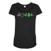 Kidney Disease Awareness Heartbeat Transplant Organ Donor T Shirt Maternity Scoop Neck T-shirt | Artistshot