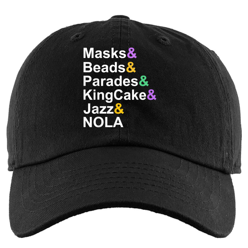 Mardi Gras Masks Beads Parades Kingcake Jazz Nola T Shirt Kids Cap | Artistshot