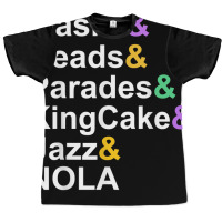 Mardi Gras Masks Beads Parades Kingcake Jazz Nola T Shirt Graphic T-shirt | Artistshot