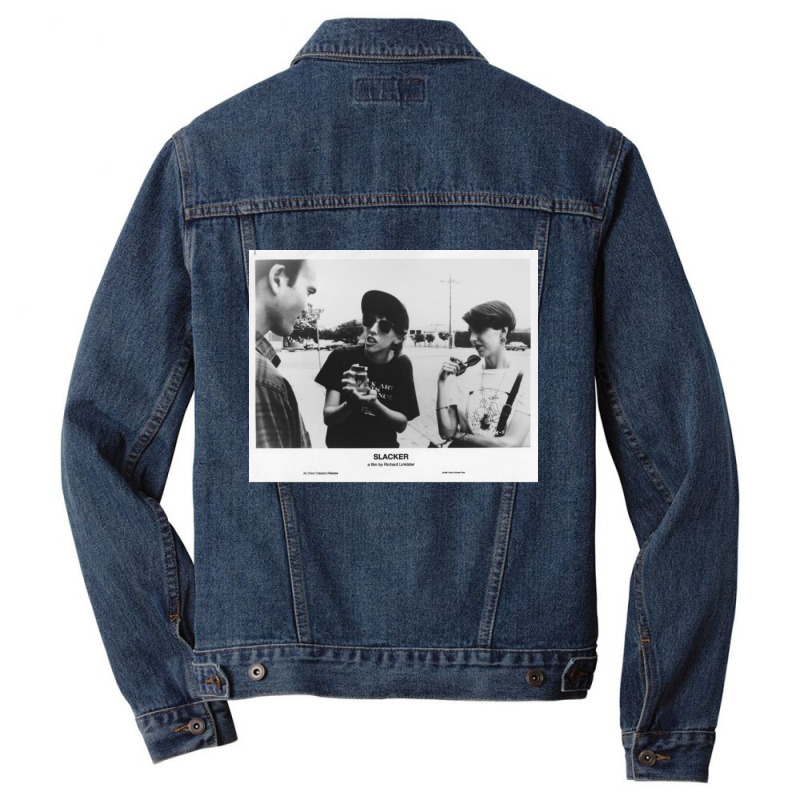 Slacker Men Denim Jacket by apolitery | Artistshot