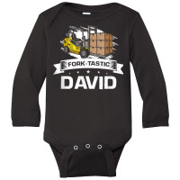 Mens Fork Stacker Operator Design For Forklift Driverfor David T Shirt Long Sleeve Baby Bodysuit | Artistshot