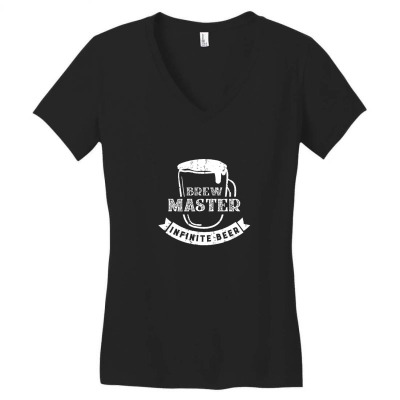 Brew Master Infinite Beer Women's V-neck T-shirt Designed By Sr88