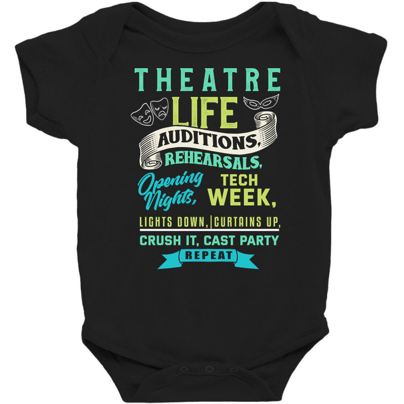 Hot Trend Theatre Life Theater Thespian Baby Bodysuit | Artistshot