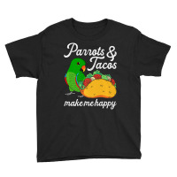 Parrots & Tacos I Kawaii Food I Male Eclectus Youth Tee | Artistshot