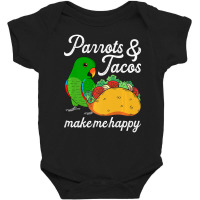 Parrots & Tacos I Kawaii Food I Male Eclectus Baby Bodysuit | Artistshot