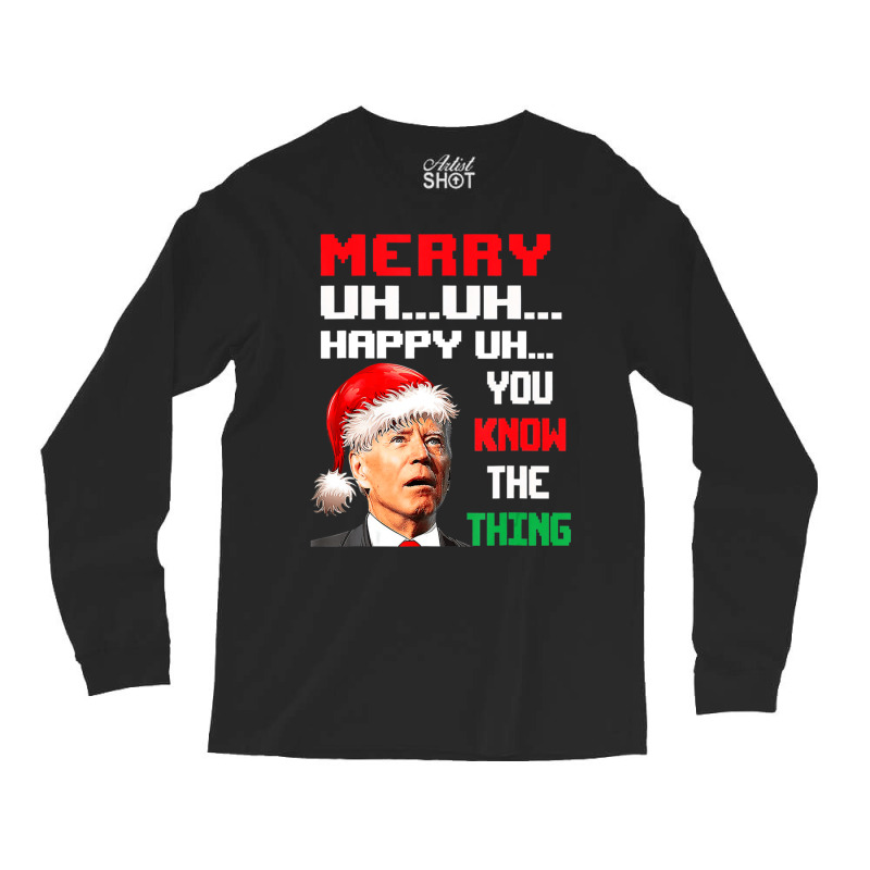 Merry Christmas Santa Joe Biden Men Women Xmas Long Sleeve Shirts | Artistshot