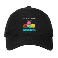 Womens Macaron Just Here For The Macarons Joke Macaron Lover V-neck Adjustable Cap | Artistshot