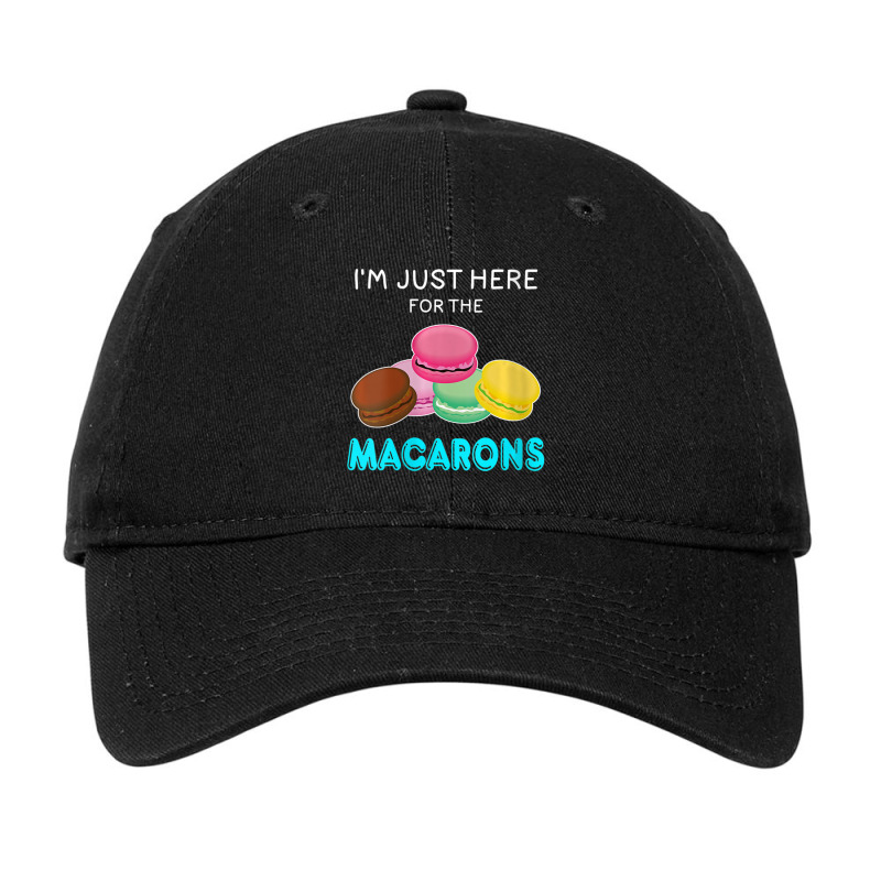 Womens Macaron Just Here For The Macarons Joke Macaron Lover V-neck Adjustable Cap by tintruong | Artistshot