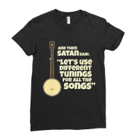 Open Back Banjo Tuning Joke Ladies Fitted T-shirt | Artistshot