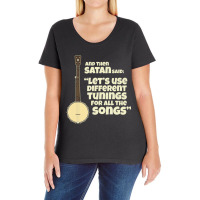 Open Back Banjo Tuning Joke Ladies Curvy T-shirt | Artistshot