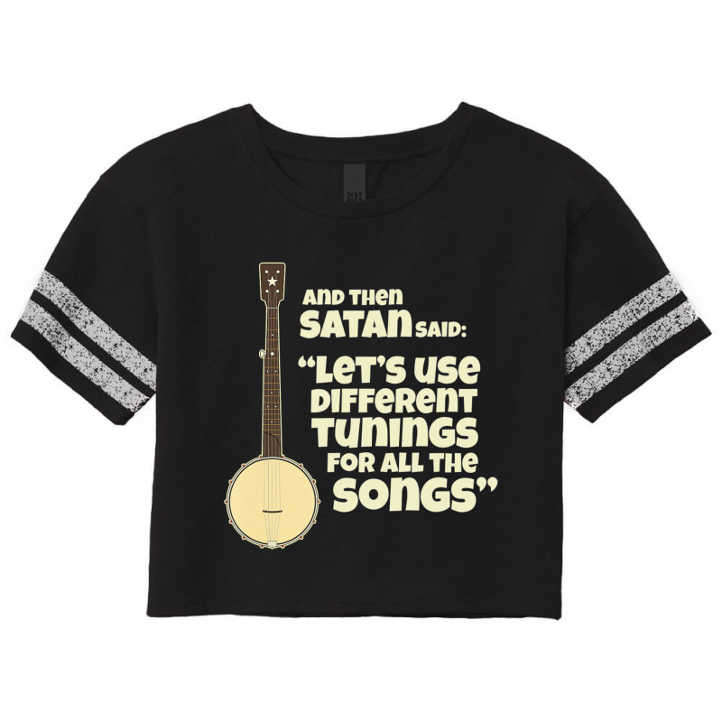 Open Back Banjo Tuning Joke Scorecard Crop Tee by longho | Artistshot