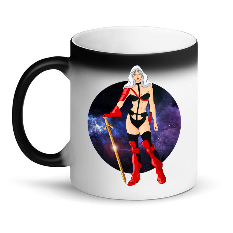 Limited Edition Warrior Woman Magic Mug | Artistshot