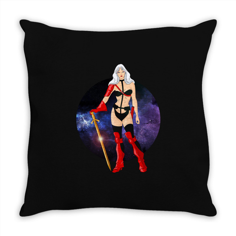 Limited Edition Warrior Woman Throw Pillow | Artistshot