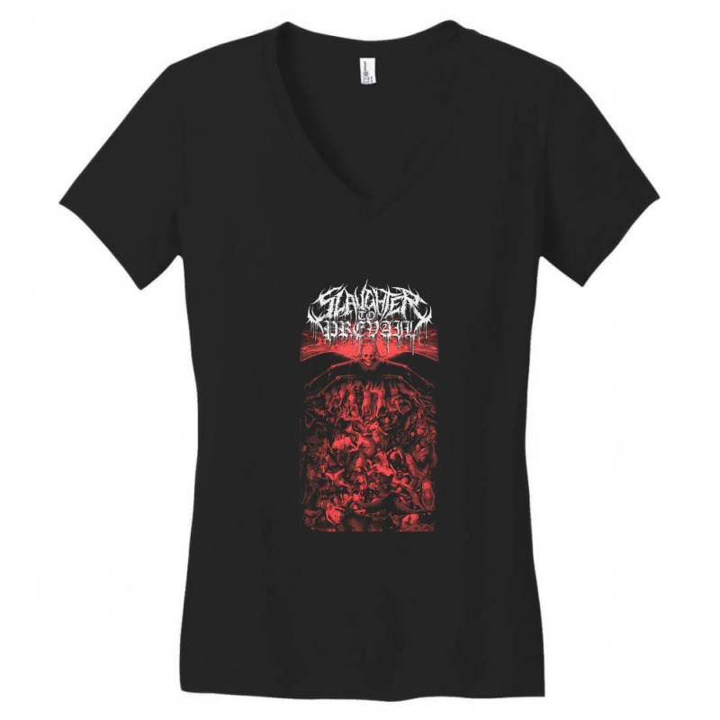 Slaughter To Prevail Hell Women's V-Neck T-Shirt by JanisIda | Artistshot