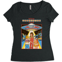 Limited Edition Alien Abduction Club Women's Triblend Scoop T-shirt | Artistshot