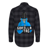 Limited Edition Gorilla Tag Blue Monkey Top Hat Gorilla Monke Gorilla Flannel Shirt | Artistshot