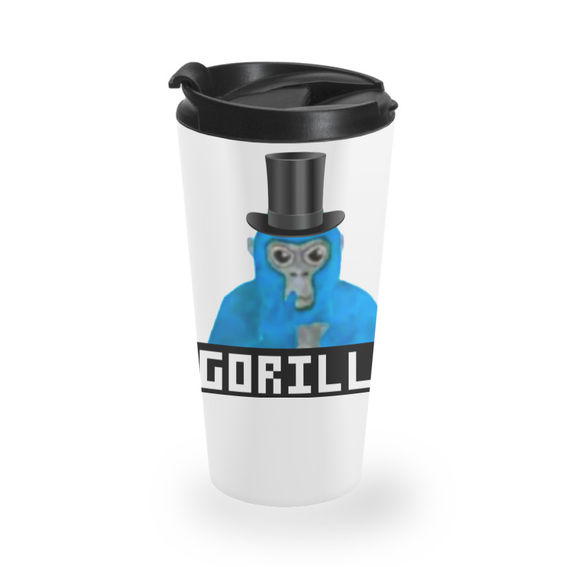 Limited Edition Gorilla Tag Blue Monkey Top Hat Gorilla Monke Gorilla Travel Mug | Artistshot