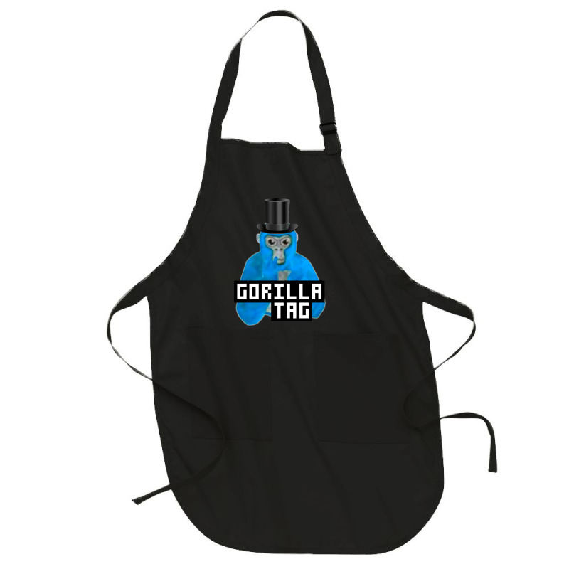 Limited Edition Gorilla Tag Blue Monkey Top Hat Gorilla Monke Gorilla Full-length Apron | Artistshot