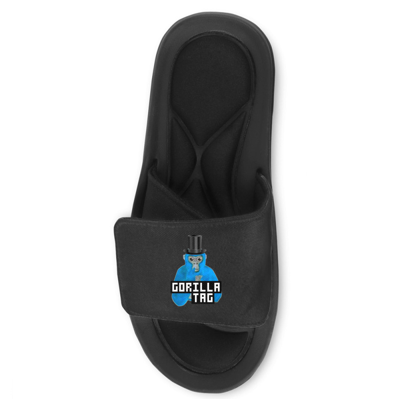 Limited Edition Gorilla Tag Blue Monkey Top Hat Gorilla Monke Gorilla Slide Sandal | Artistshot