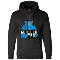 Limited Edition Gorilla Tag Blue Monkey Top Hat Gorilla Monke Gorilla Champion Hoodie | Artistshot