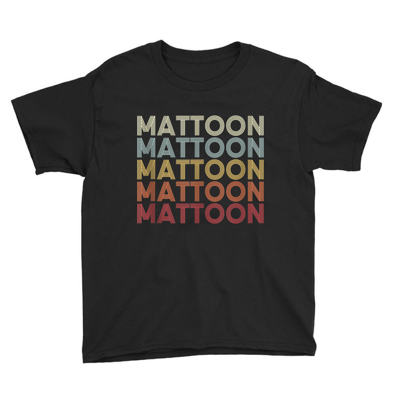 Mattoon Illinois Mattoon Il Retro Vintage Text Tank Top Youth Tee by choninzel | Artistshot