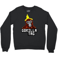 Trending Gorilla Tag Lava Monkey Banana Peel Gorilla Monke By Polkart Crewneck Sweatshirt | Artistshot