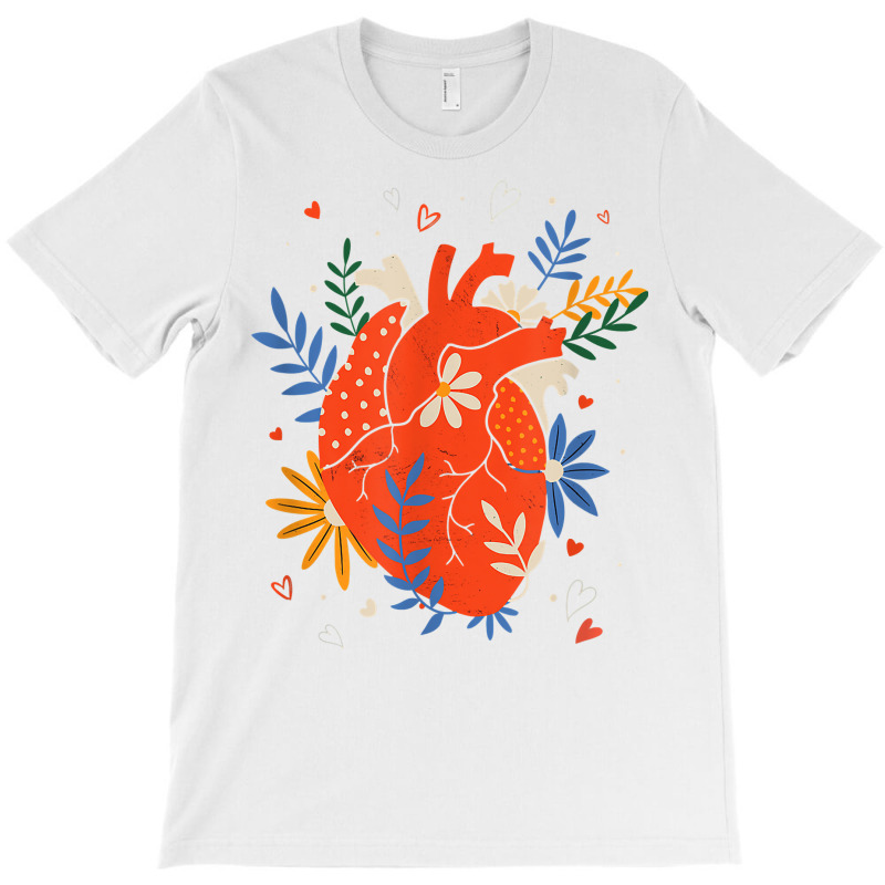 Valentine Flower Heart T Shirt T-Shirt by javauxswar | Artistshot