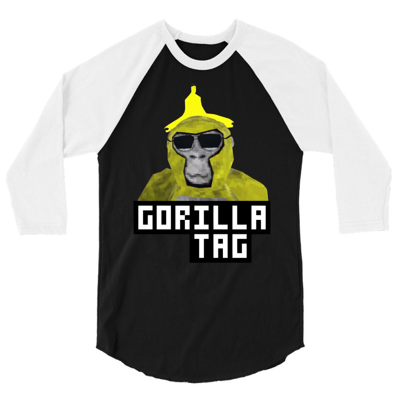 Trending Gorilla Tag Monkey Banana Peel Gorilla Monke Gorilla Tag Pfp 3/4 Sleeve Shirt | Artistshot